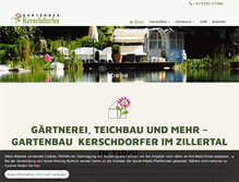 Tablet Screenshot of gartenbau-kerschdorfer.at